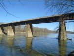 Looking West at Trestle across Wabash River